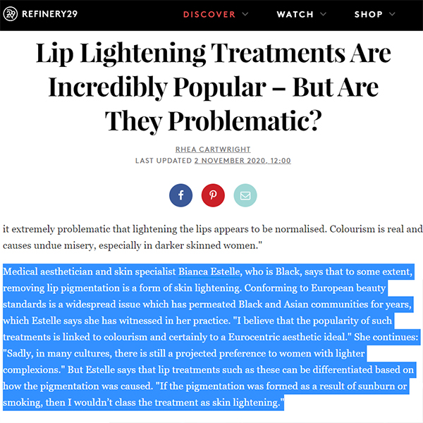 Refinery 29 Uk 2 Nov Bea Skin Clinic Aesthetic Clinic London Refinery 29 Uk 2 Nov Bea Skin Clinic Aesthetic Clinic London